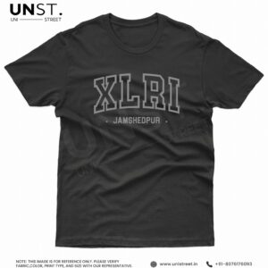 XLRI Black Round Neck T-Shirt