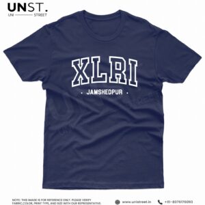 XLRI Navy Blue Round Neck T-Shirt