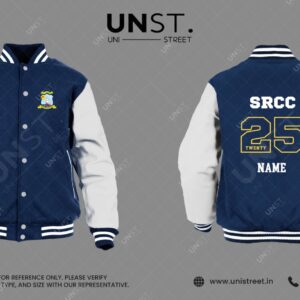SRCC Navy Blue-White Varsity Jacket