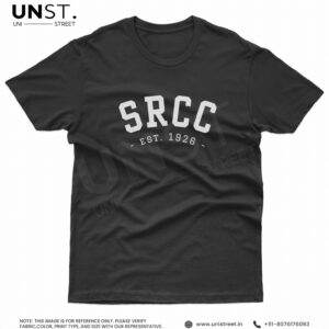 SRCC Black Round Neck T-Shirt