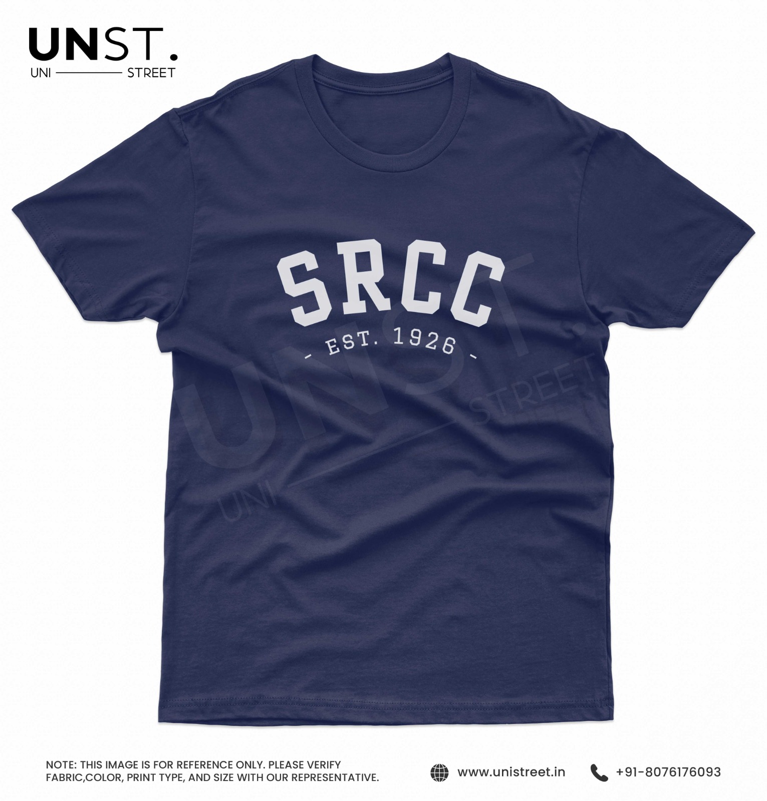 SRCC Navy Blue Round Neck T-Shirt